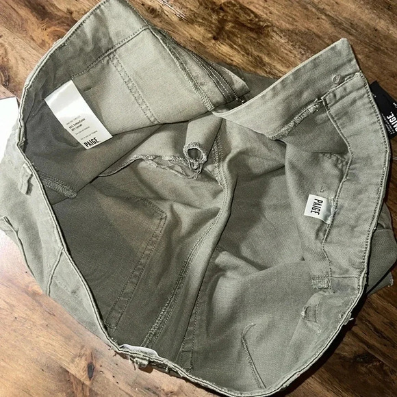 NWT PAIGE Designer WMN 31 Vintage Green Shorts (60Cotton/40Lyocell) Nordstrom - Picture 16 of 16